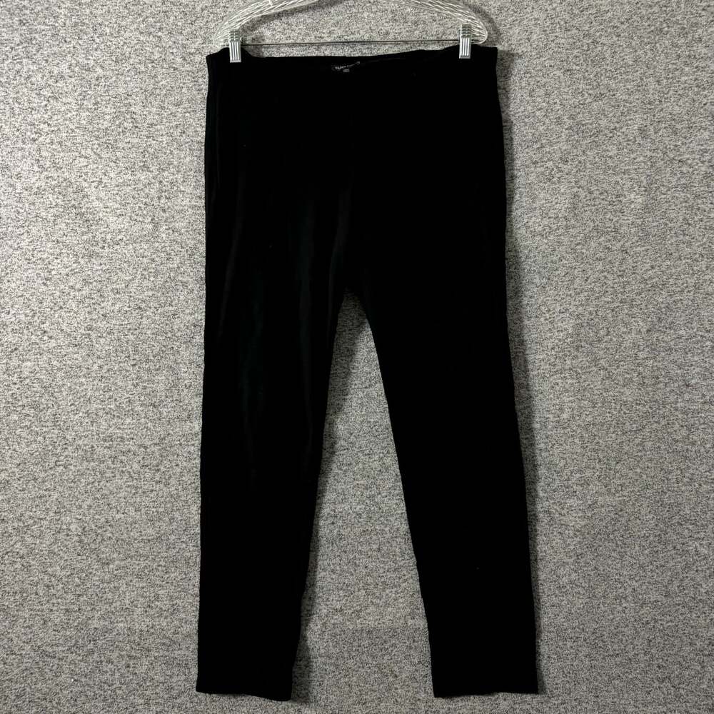 Eileen Fisher Women's Size Medium Black Rayon Pull On Skinny Leg Pant